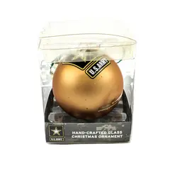Kurt S. Adler AM4111 U.S. Army Licensed Glass Christmas Ornament