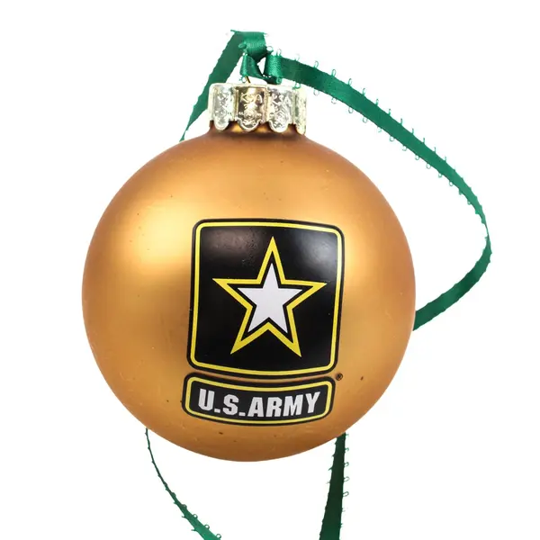 Kurt S. Adler AM4111 U.S. Army Licensed Glass Christmas Ornament
