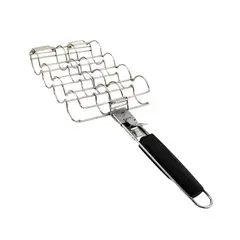 Cuisinart Stainless Steel Folding Corn Grill Rack BBQ Long Handle