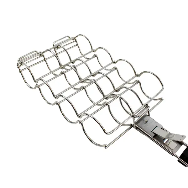 Cuisinart Stainless Steel Folding Corn Grill Rack BBQ Long Handle