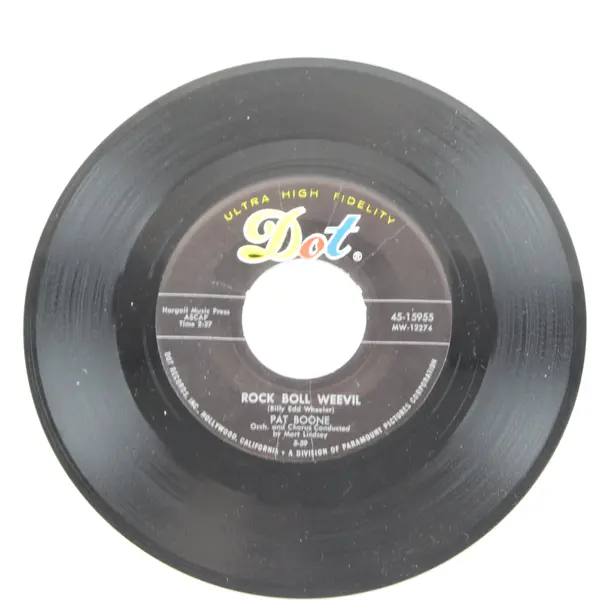Pat Boone Twixt Twelve And Twenty/Rock Boll Weevil 7" Dot 45-15955