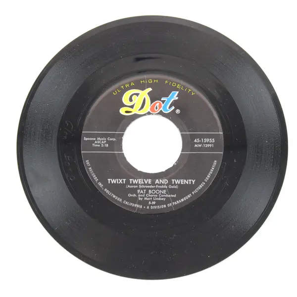 Pat Boone Twixt Twelve And Twenty/Rock Boll Weevil 7" Dot 45-15955