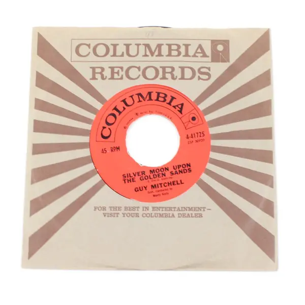 Guy Mitchell Silver Moon Upon The Golden Sands My Shoes Keep Walking Back To You
