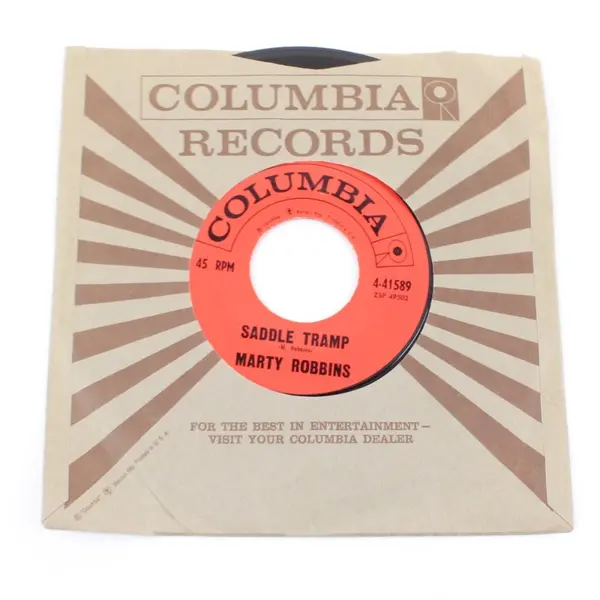 Marty Robbins Saddle Tramp/Big Iron Columbia 7" Vinyl Record