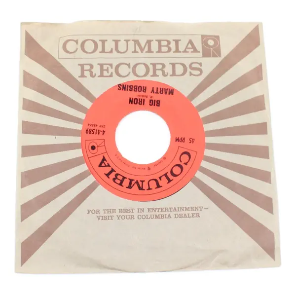 Marty Robbins Saddle Tramp/Big Iron Columbia 7" Vinyl Record