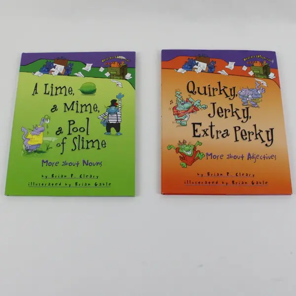 Lot of 2 Brian P. Cleary Children's Hardcover Grammar Books