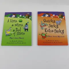 Lot of 2 Brian P. Cleary Children's Hardcover Grammar Books
