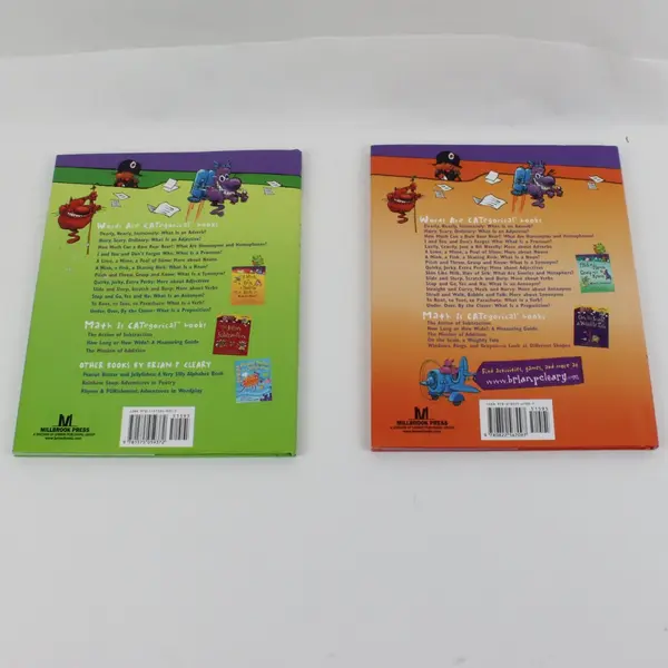 Lot of 2 Brian P. Cleary Children's Hardcover Grammar Books
