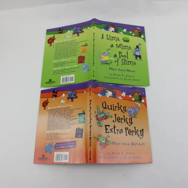 Lot of 2 Brian P. Cleary Children's Hardcover Grammar Books