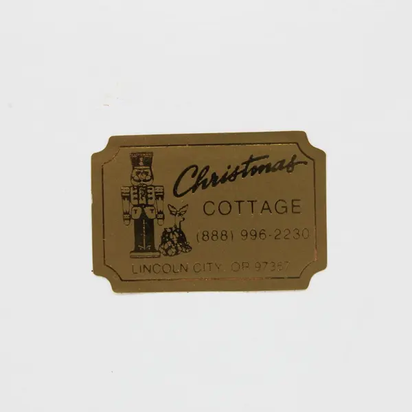 Christmas Cottage 2005 Red Beaded Holiday Ornament Original Gift Box