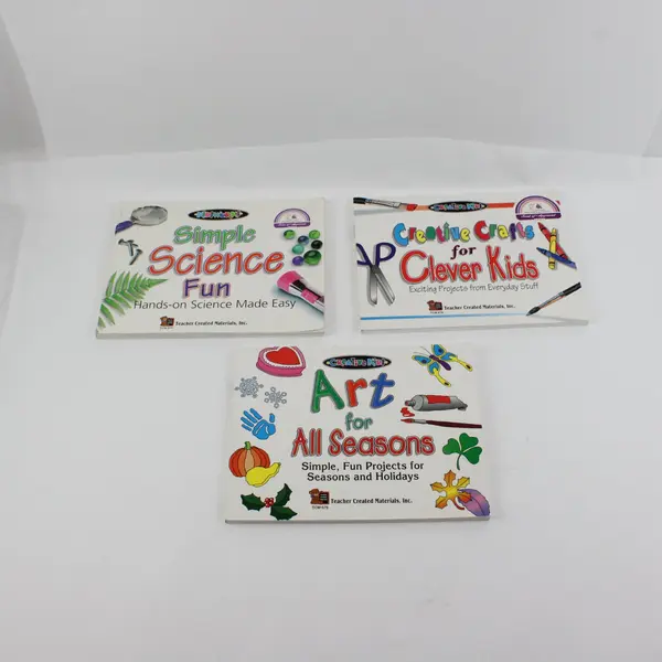 TCM Lot of 3 Simple Science Fun/Creative Crafts for Clever Kids/Art for All