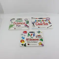 TCM Lot of 3 Simple Science Fun/Creative Crafts for Clever Kids/Art for All