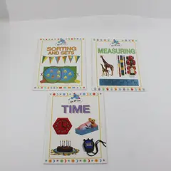 Lot of 3 Steck-Vaughn Take Off With Sally Hewitt Sorting & Sets Measuring Time
