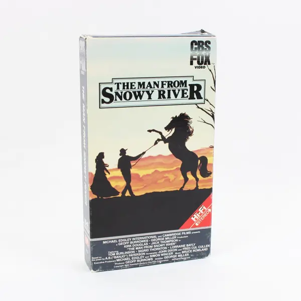 The Man From Snowy River VHS 1984 #1233 Kirk Douglas Action Western
