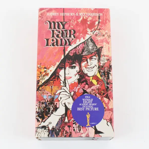 My Fair Lady 1964 Remastered 2-VHS Tapes Set, #7038 Audrey Hepburn/Rex Harrison 