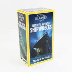 National Geo History's Greatest Shipwrecks 3-Tape VHS Set Titanic, etc. 1998
