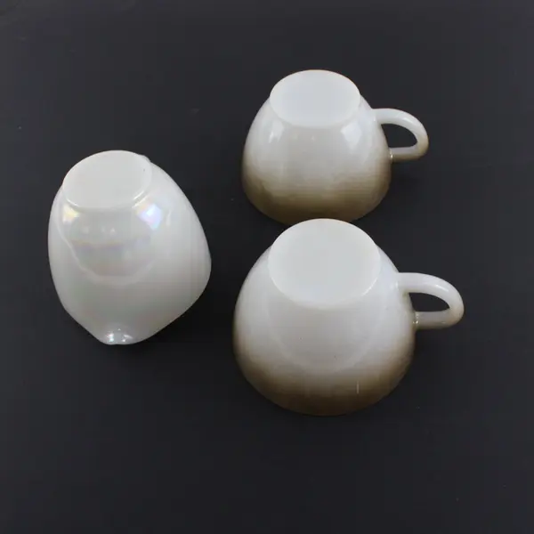 Heat Proof 3-Piece Tea Set 2 Cups Creamer