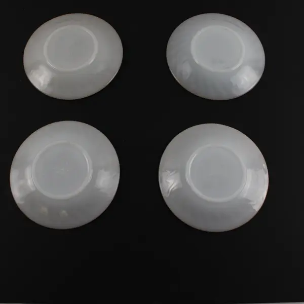 Four Fire King Ware 5 Saucers
