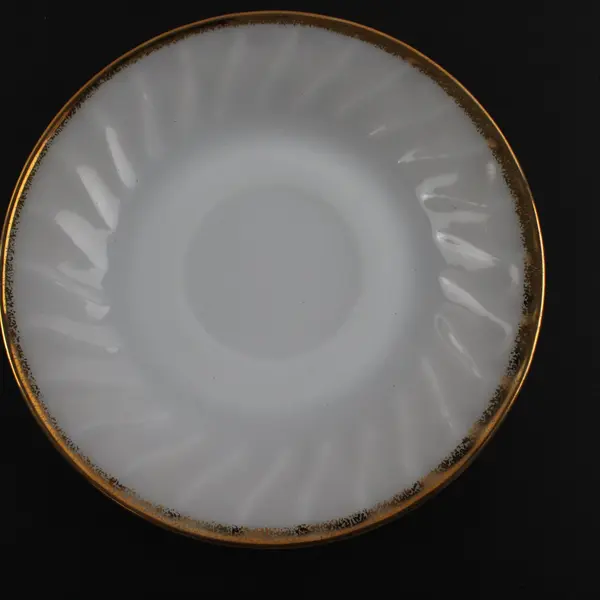 Four Fire King Ware 5 Saucers