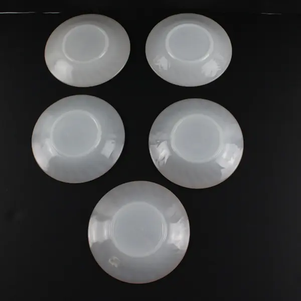 Five Fire King Ware 5 Saucers