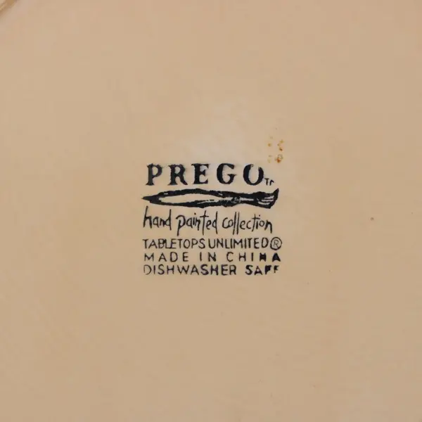Prego Tabletops Unlimited Large Square Winged Ceramic Bowl Yellow