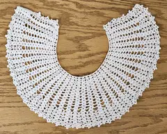 Vintage-Style Handmade White Crochet Detachable Lace Collar