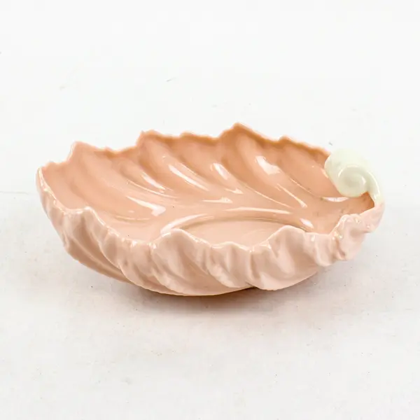 Vintage Lenox Pink Porcelain Shell-Shaped Dish 6.25 x 4 in