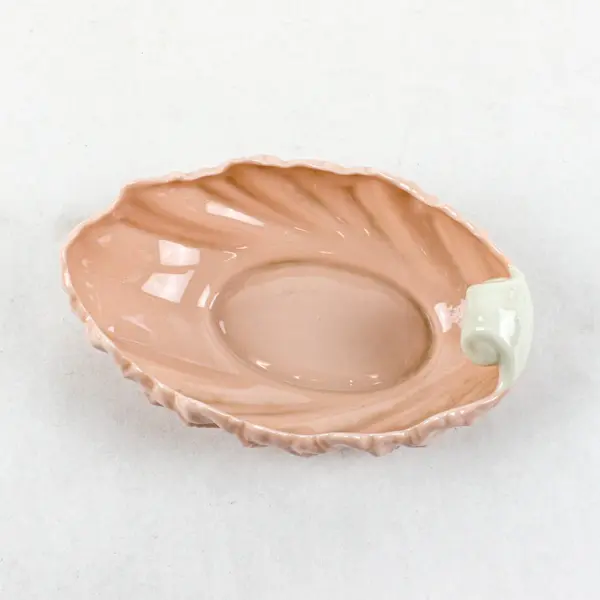 Vintage Lenox Pink Porcelain Shell-Shaped Dish 6.25 x 4 in
