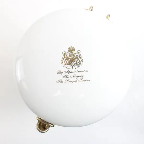 Gevalia Kaffe Coffee Canister White Ceramic Airtight Hinged Lid Jar