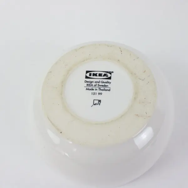 IKEA White Ceramic Mortar Pestle Spice Herb Grinder Used