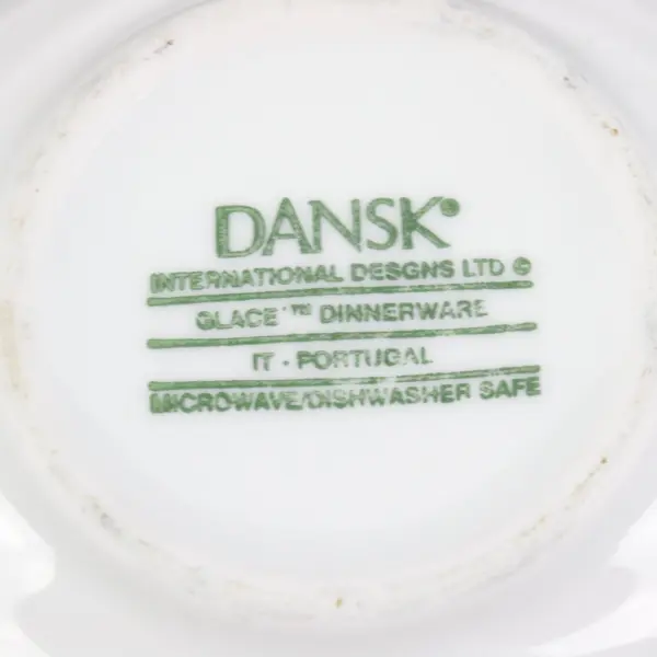 Dansk Glace White Porcelain Sugar Bowl With Lid