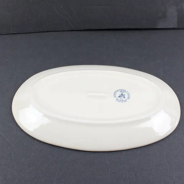 Emerson Creek Pottery Iris Floral Oval Serving Platter Dish