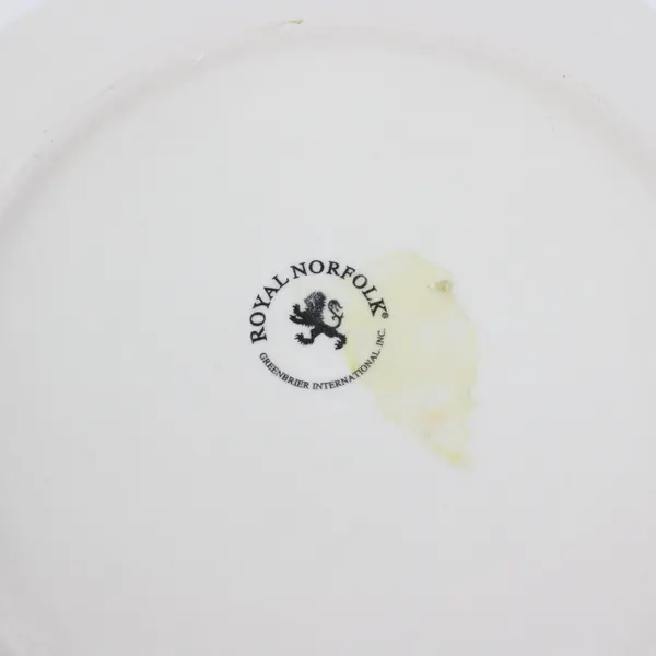 Set of 5 Royal Norfolk Autumn Leaves Dinner Plates