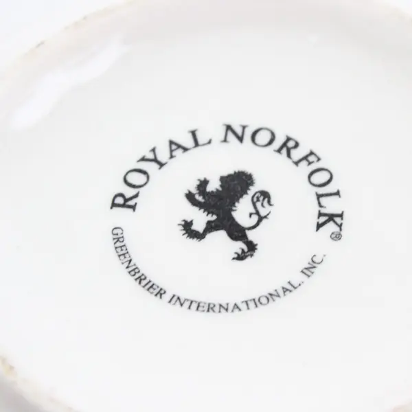 Royal Norfolk Fall Leaf Ceramic Coffee Mugs Set of 4