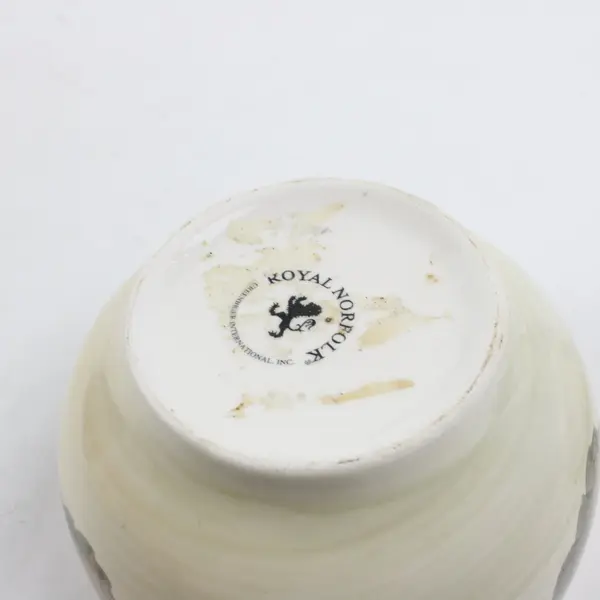 Royal Norfolk Set of 2 Ceramic Soup Bowls Autumn Fall Leaf