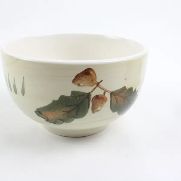 Royal Norfolk Set of 2 Ceramic Soup Bowls Autumn Fall Leaf