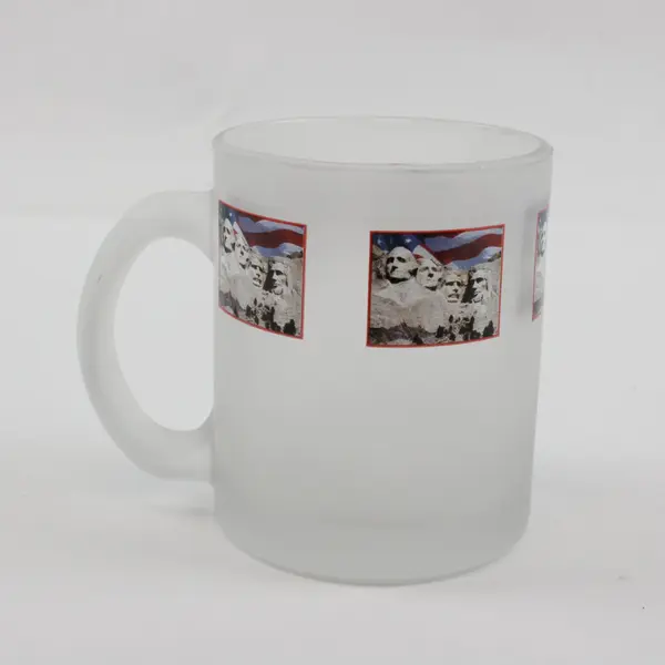 Mount Rushmore National Memorial Frosted Glass Coffee Mug