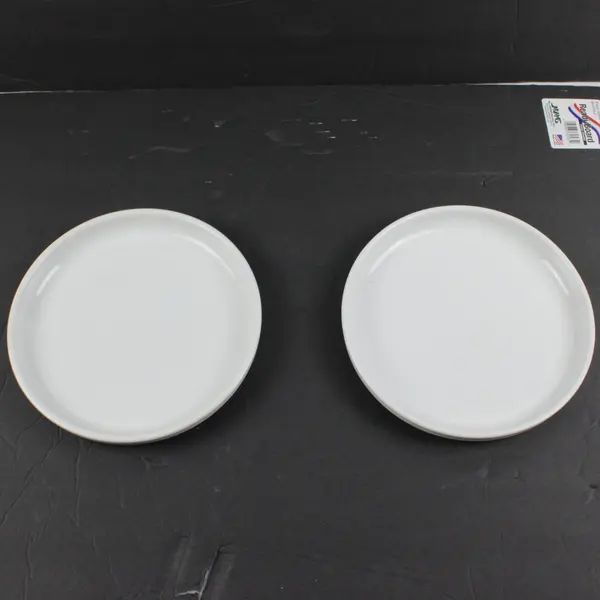 Better Homes & Gardens White Ceramic Salad Plates Set of 2 8.5in