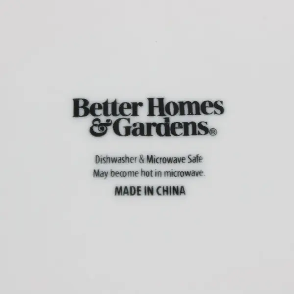 Better Homes & Gardens White Ceramic Salad Plates Set of 2 8.5in