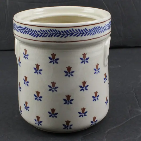 Vintage Sanyei Country Field Ceramic Kitchen Canister No Lid