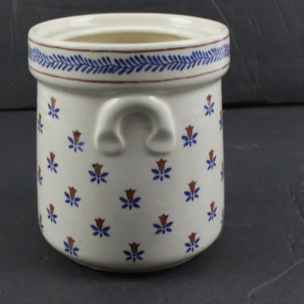 Vintage Sanyei Country Field Ceramic Kitchen Canister No Lid