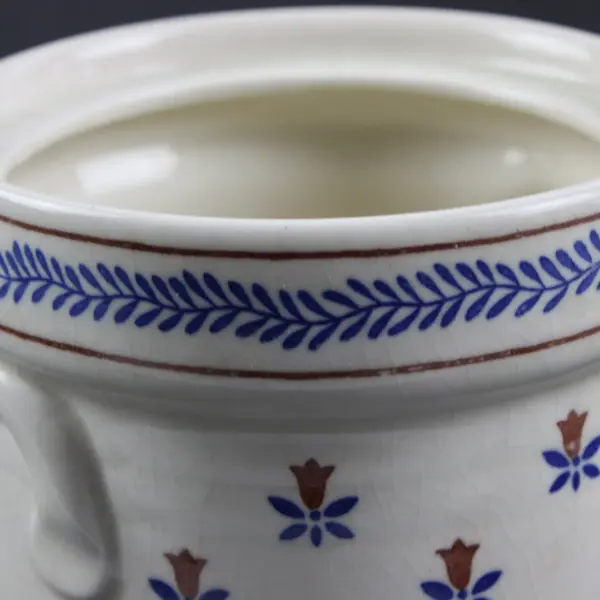 Vintage Sanyei Country Field Ceramic Kitchen Canister No Lid