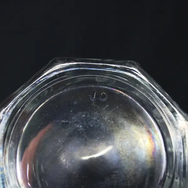 Set of 6 Clear Glass Tumblers 4 Inch Drinking Glasses FLAWED
