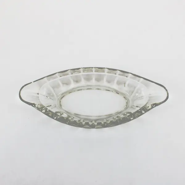 Clear Glass Banana Split Boat Relish Serving Dish 12 Inch