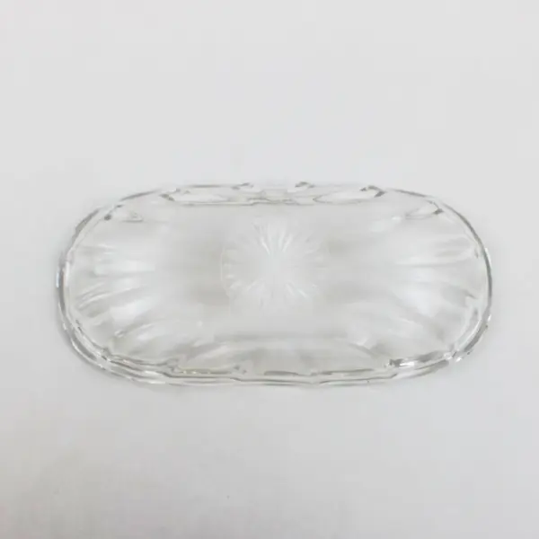 Vintage Clear Glass Banana Split Dish Dessert Boat Ice Cream Sundae
