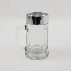 Clear Glass Shaker Style Mug With Handle
