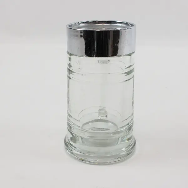 Clear Glass Shaker Style Mug With Handle