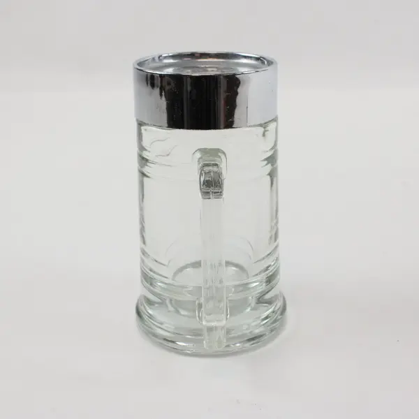 Clear Glass Shaker Style Mug With Handle