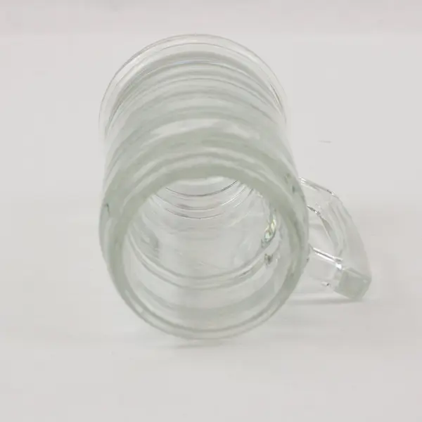 Clear Glass Shaker Style Mug With Handle