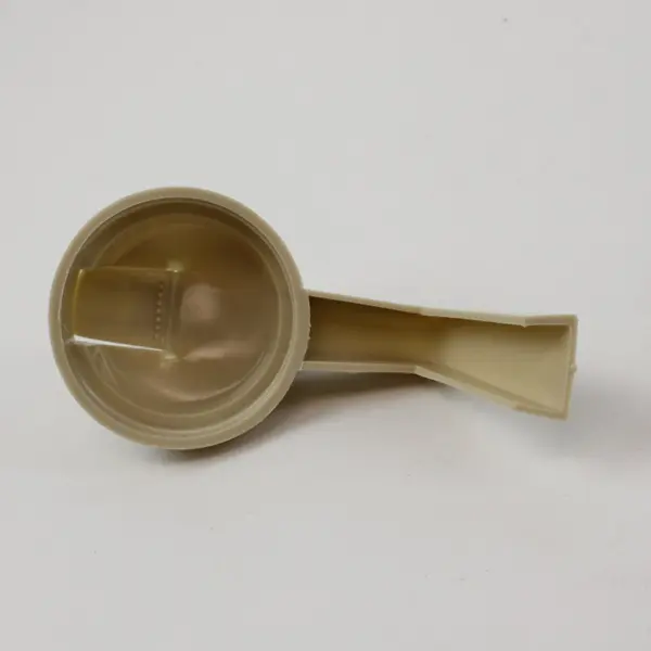 Glass Syrup Honey Dispenser Off-White Plastic Lid Thumb Lever